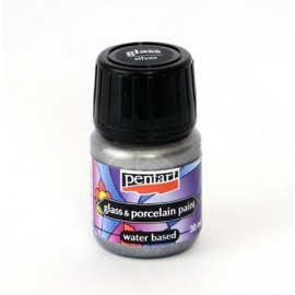 PENTART FARBA DO PORCELANY SREBRNY 30 ml