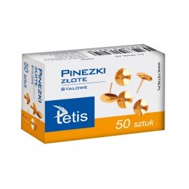 PINEZKI ZŁOTE(50szt.) TETIS