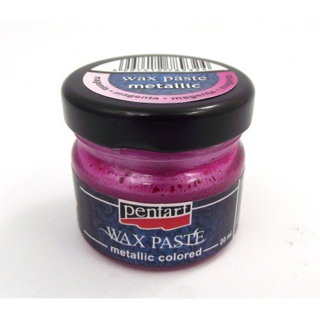 PENTART-PASTA WOSKOWA MAGENTA METALICZNA 20ml