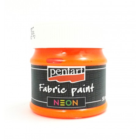 PENTART FARBA DO TKANIN 50 ml NEON POMARAŃCZOWY