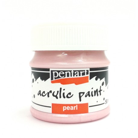 PENTART FARBA PERŁOWA 50 ml RÓŻOWY