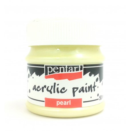 PENTART-FARBA PERŁOWA 50 ml ŻÓŁTY