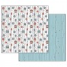 STAMPERIA PAPIER DO SCRAP 12" TURKUSOWO-BORDOWE BOMBKI