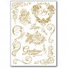 STAMPERIA RUB-ON DECOTRANSFER A5 ZŁOTY LOVE GREETINGS