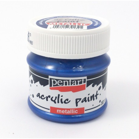 PENTART-FARBA AKRYLOWA 50 ml METALICZNY KOBALT