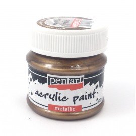PENTART-FARBA AKRYLOWA 50 ml METALICZNY MOSIĄDZ