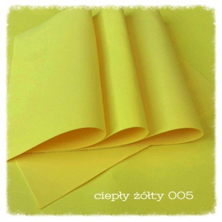 FOAMIRAN-PIANKA 30x35cm CIEPŁY ŻÓŁTY