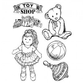 STAMPERIA-STEMPEL KAUCZUKOWY 14x18 cm TOY SHOP