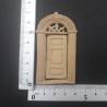 FLEXI DEKOR DRZEWNY 7x3,5cm DRZWI Z PORTYKIEM