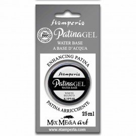 STAMPERIA-PATYNA 25ml BIAŁA ŻELOWA NA BAZIE WODY