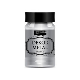 PENTART-FARBA METALICZNA DO MEBLI 100 ml SREBRNA