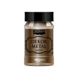 PENTART-FARBA METALICZNA DO MEBLI 100 ml CZEKOLADA