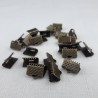 PENTART KOŃCÓWKA PŁASKA 10mm ANTYCZNA 50szt