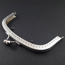 PENTART-MET.ZAMKNIĘCIE TOREBKI 16,5cm OKRĄGŁE ANTYCZNE SREBRO