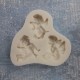 PENTART-FOREMKA SILIKONOWA 3 AMORKI 8x8cm