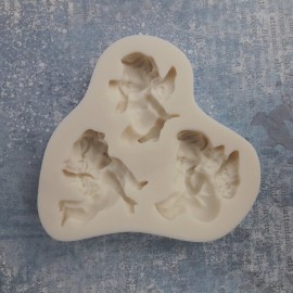 PENTART-FOREMKA SILIKONOWA 3 AMORKI 8x8cm