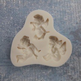 PENTART-FOREMKA SILIKONOWA 3 AMORKI 8x8cm
