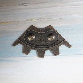 SZTUKA-METAL GALWANIZOWANY ZĘBATKA 33mm 1/4 Z 2 NITAMI