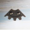 SZTUKA-METAL GALWANIZOWANY ZĘBATKA 33mm 1/4 Z 2 NITAMI