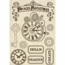 STAMPERIA-DREWNIANE DEKORY A5 VOYAGES FANTASTIQUES