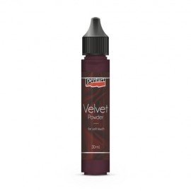 PENTART-VELVET PROSZEK AKSAMIT 30ml CZERWIEŃ GRANATU