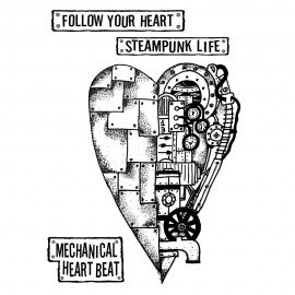 STAMPERIA-STEMPEL KAUCZUKOWY 15x20 cm MECHANICAL HEART