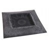 SZTUKA ZD TALERZ DEKORACYJNY 40x40cm PLASTIK szary