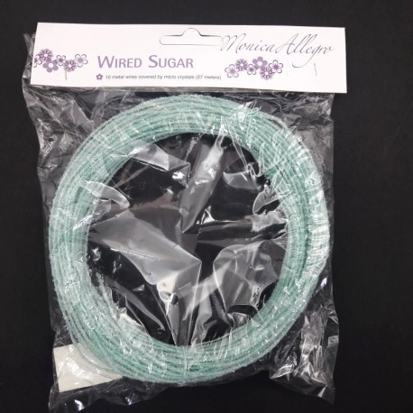 SOSPESO-DRUT CUKROWY AKWAMARYN 10szt PO 2,7m