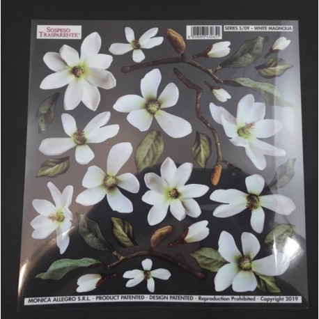 SOSPESO-FOLIA NADRUKOWANA WHITE MAGNOLIA