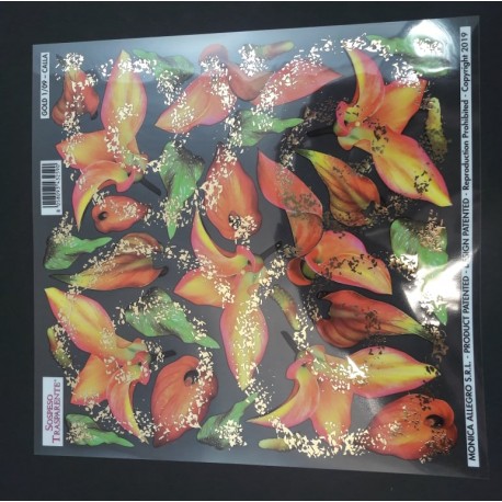 SOSPESO-FOLIA ZŁOTE PŁATKI CALLA