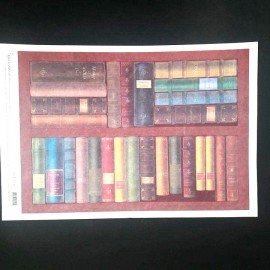 CALAMBOUR-PAPIER RYŻOWY 31X45 GRZBIETY KSIĄŻEK
