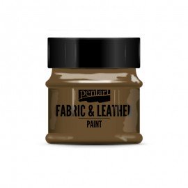 PENTART-FARBA DO TKANIN I SKÓR 50ml CIEMNO BRĄZOWA