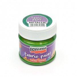 PENTART FARBA DO TKANIN 50 ml METALICZNY ZIELONY