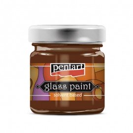 PENTART-FARBA DO SZKŁA 30 ml BRĄZ METALICZNY