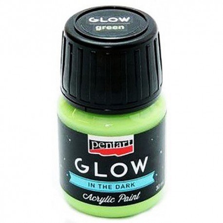 PENTART FARBA GLOW 30 ml ZIELONY