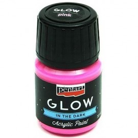 PENTART FARBA GLOW 30 ml RÓŻOWY