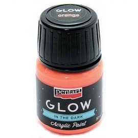 PENTART FARBA GLOW 30 ml POMARAŃCZOWY