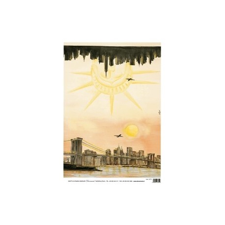 DECOMANIA PAPIER RYŻOWY 35x50 NOWY JORK