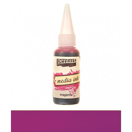 PENTART TUSZ MEDIA INK 20 ml MAGENTA