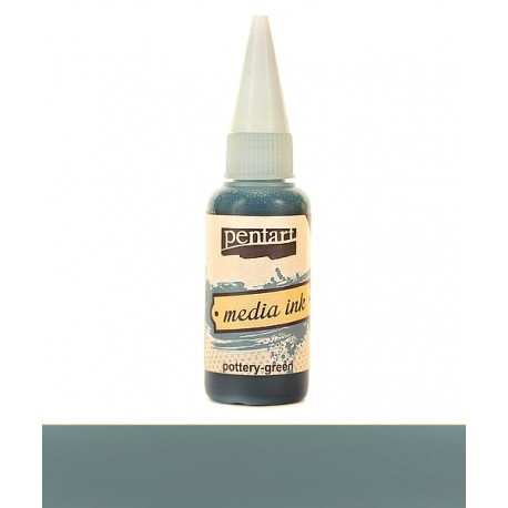 PENTART TUSZ MEDIA INK 20 ml ZIELONA PORCELANA