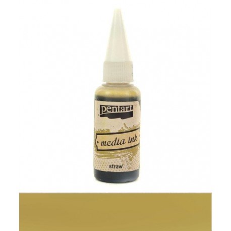 PENTART TUSZ MEDIA INK 20 ml SŁOMA