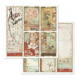 STAMPERIA-PAPIER DO SCRAP 12" ORIENTAL GARDEN/5 OBRAZKÓW