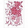 STAMPERIA-SZABLON 21x29,7cm KWIATOWA DEKORACJA KSG432