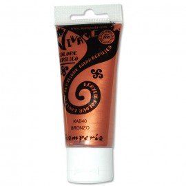STAMPERIA FARBA VIVACE 60 ml METALICZNY BRĄZ