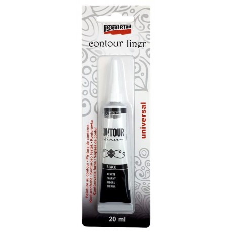 PENTART-KONTURÓWKA 20 ml CZARNY