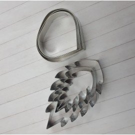 FOAMIRAN WYCINAK PŁATKI+LIŚCIE 6szt MAK METAL