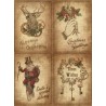 CALAMBOUR PAPIER RYŻOWY A4 STEAMPUNK BN 4 MOTYWY VINTAGE