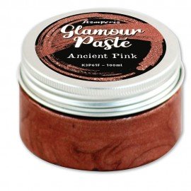 STAMPERIA PASTA GLAMOUR 100ml RÓŻ ANTYCZNY BROKATOWA