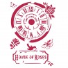 STAMPERIA SZABLON 21x29,7cm HOUSE OF ROSES ZEGAR