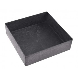 SZTUKA ZD OSŁONKA DEKORACYJNA 16cm kwadreatowa EFEKT CYNY